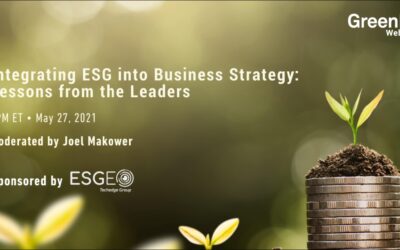 Integrating ESG into Business Strategy: Lessons from the Leaders [Free Webcast]